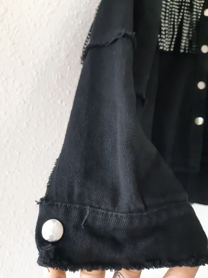 Veste overzise  femme franges taille M - photo numéro 5