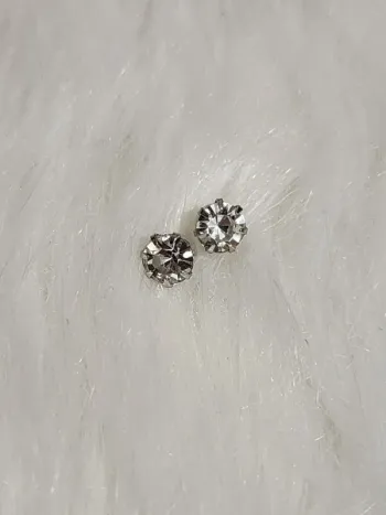 💎Boucles d’oreilles pierre Zirconium Blanches 💎