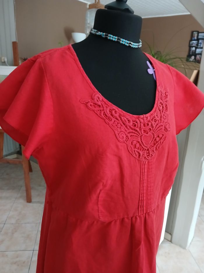 Robe 55%lin T48. - photo numéro 7