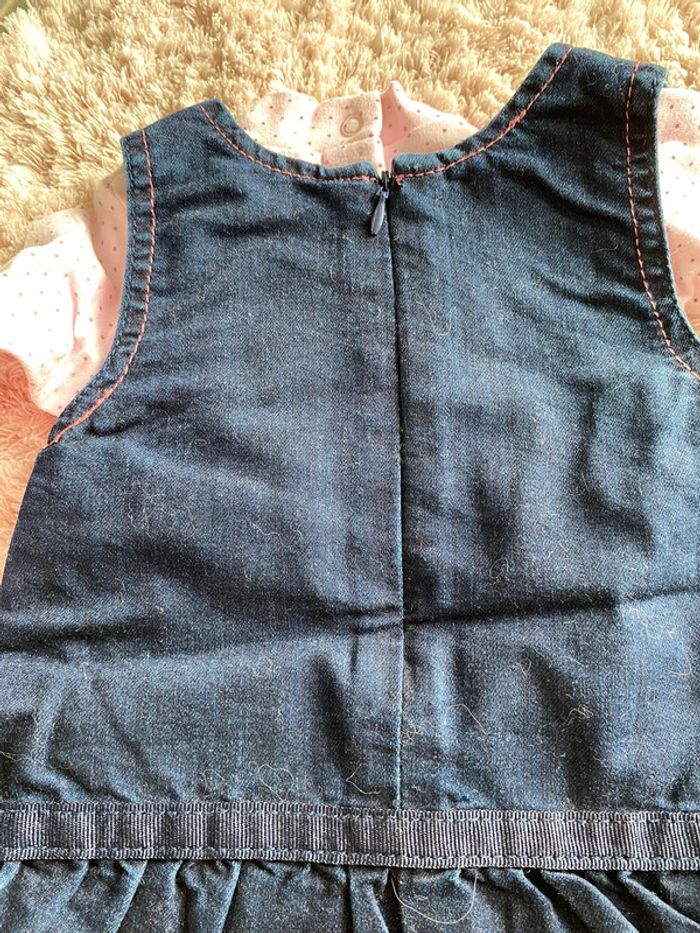 Robe en jeans avec tee-shirts Alphabet 6 mois - photo numéro 4