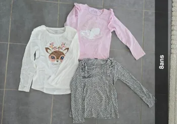 Lot de 3 tee shirt manches longues