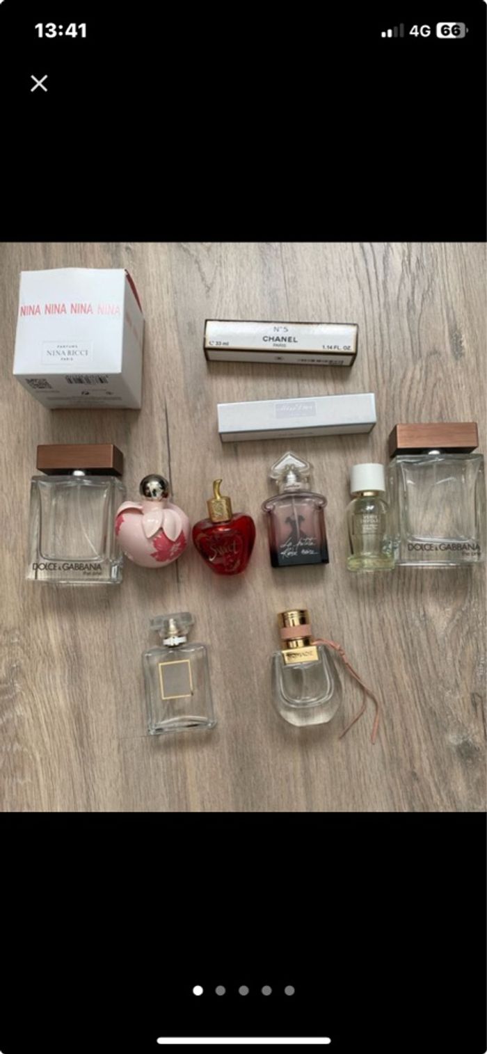 Lot pour les collectionneurs bouteille de parfum vide + boîte