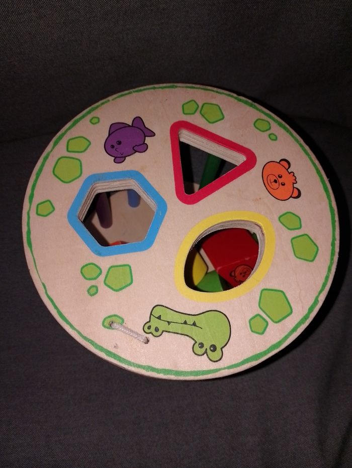 Trieur De Formes à poser où à rouler en bois complet - photo numéro 6