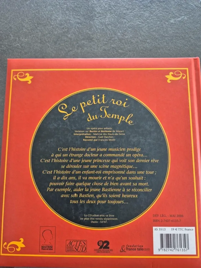 Livre Opera Avec CD pour enfant "Le petit roi du temple" - photo numéro 3