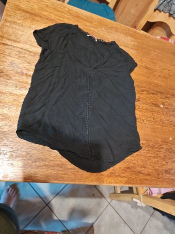 Blouse noire Camaïeu taille 38