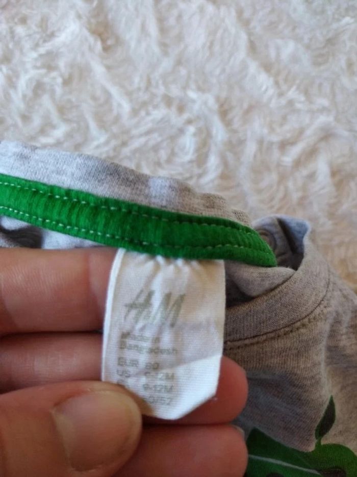 C Tee shirt chemise manches longues Garçon 9/12 mois Robot Friends H&M - photo numéro 7