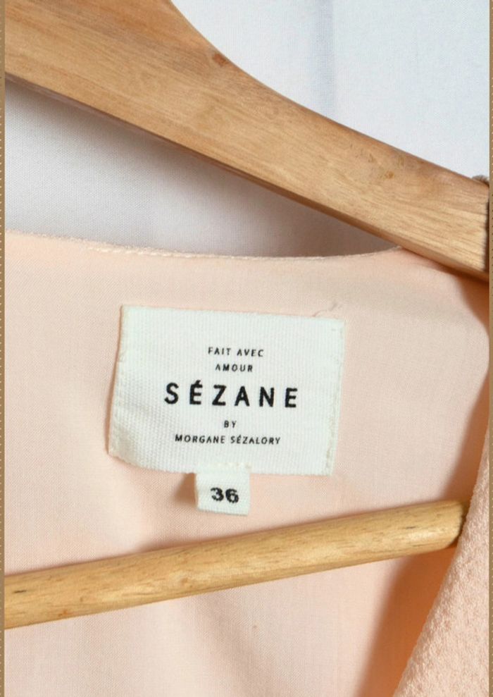 Robe Sézane rose poudré Taille 36 - photo numéro 8