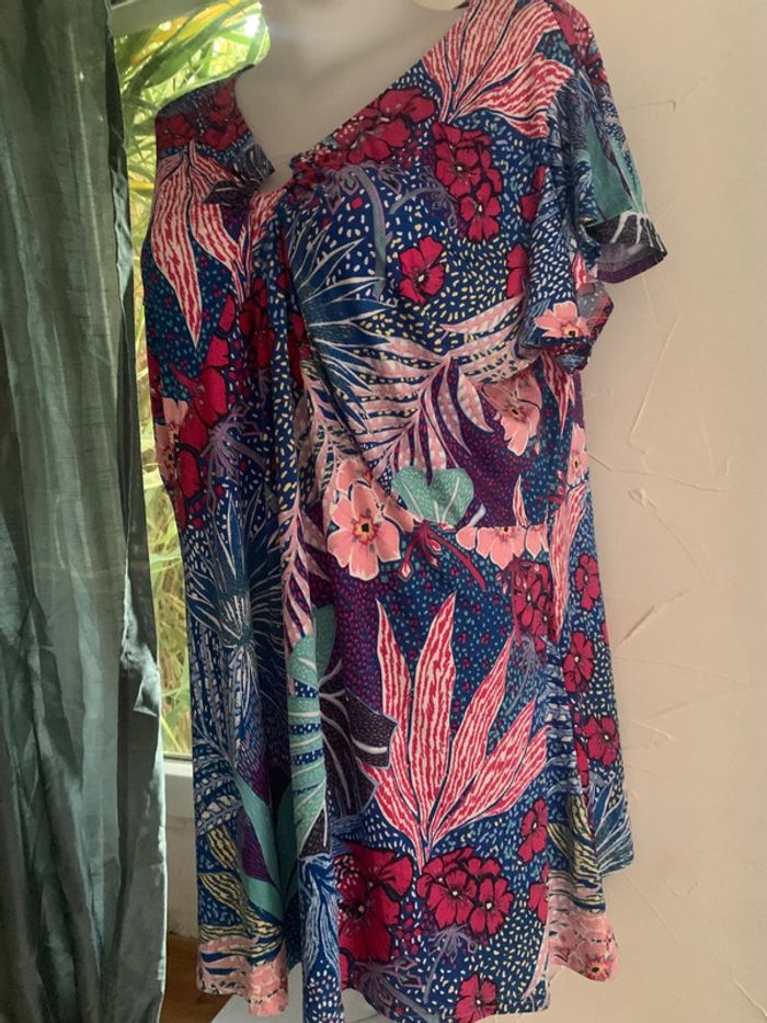Blouse Afibel taille 46-48 colorée - photo numéro 5