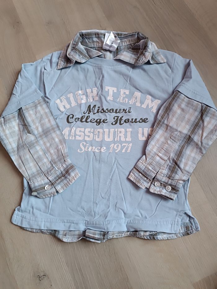 Chemise manches longues/tee-shirt