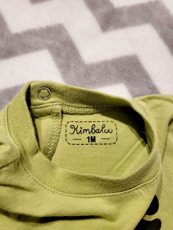 Tee-shirt manches longues 1 mois Kimbaloo - photo numéro 3