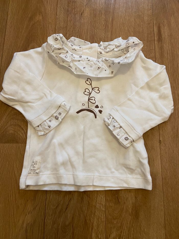 Haut à col bébé 3M