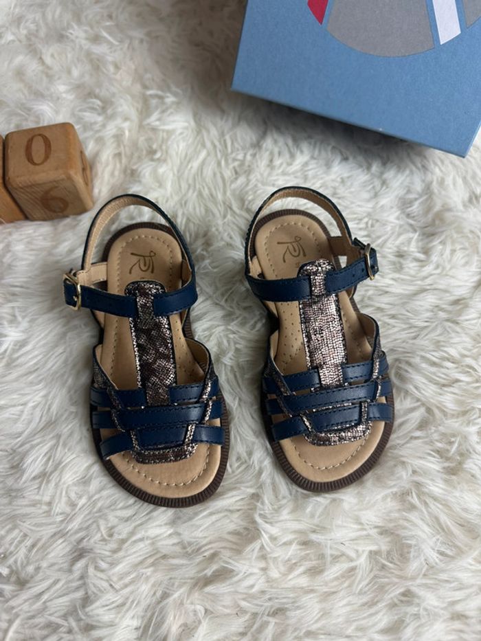 Paire de sandales bleu franco Romagnoli taille 26 - photo numéro 2