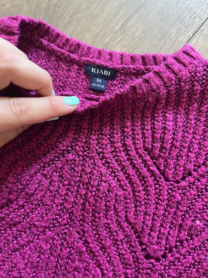 Pull violet 8 ans - photo numéro 2