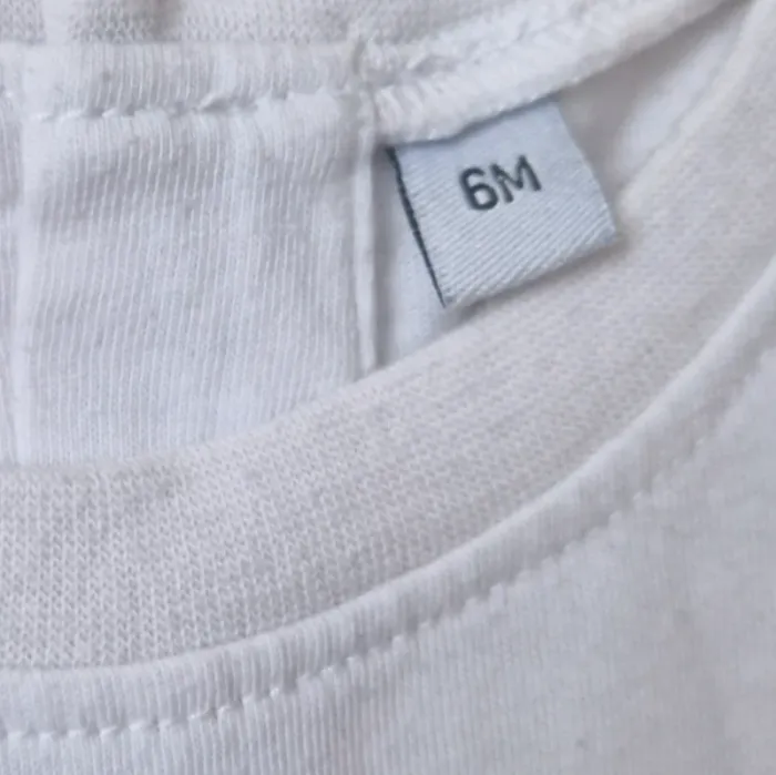 T-shirt blanc - Taille 6 mois - photo numéro 4