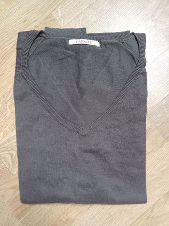 Pull marron Camaïeu M