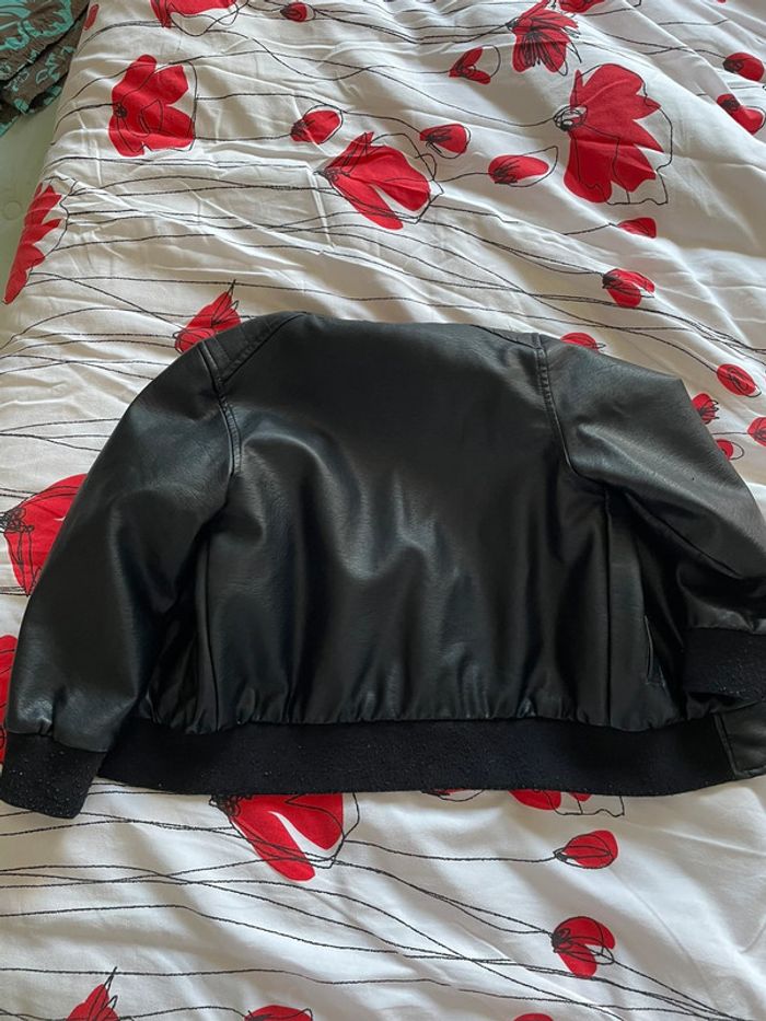Veste garcon simili cuir - photo numéro 3