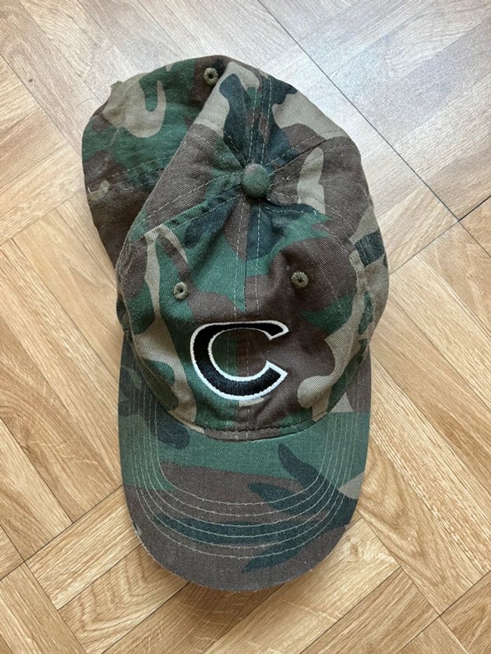 Casquette de baseball vert militaire vintage Chicago Cubs Camo MLB - photo numéro 2