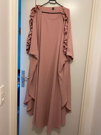 Abaya femme rose poudré 52/54