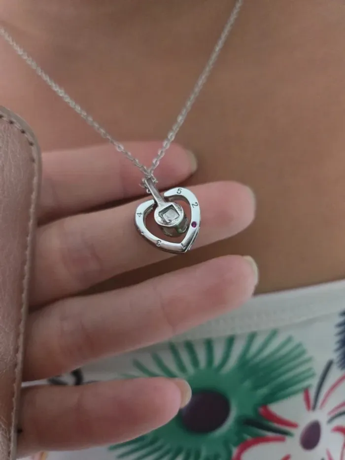Magnifique collier cœur acier inoxidable - photo numéro 3
