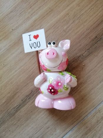 Porte photo cochon neuf