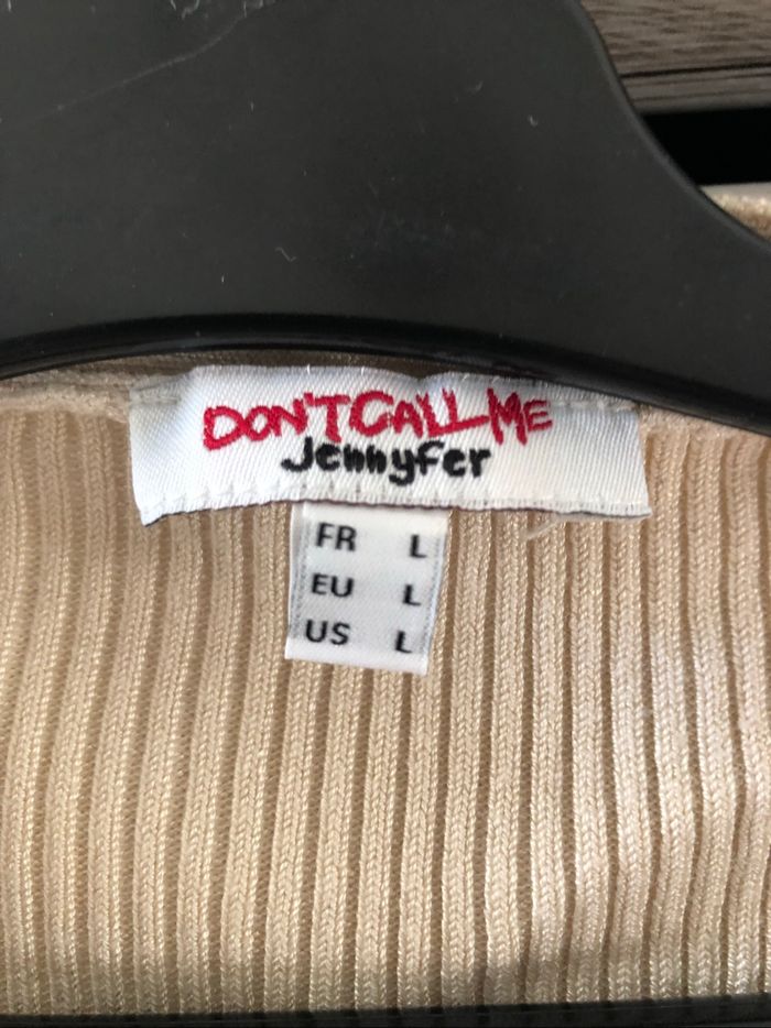 Gilet beige de chez Jennyfer taille L - photo numéro 4