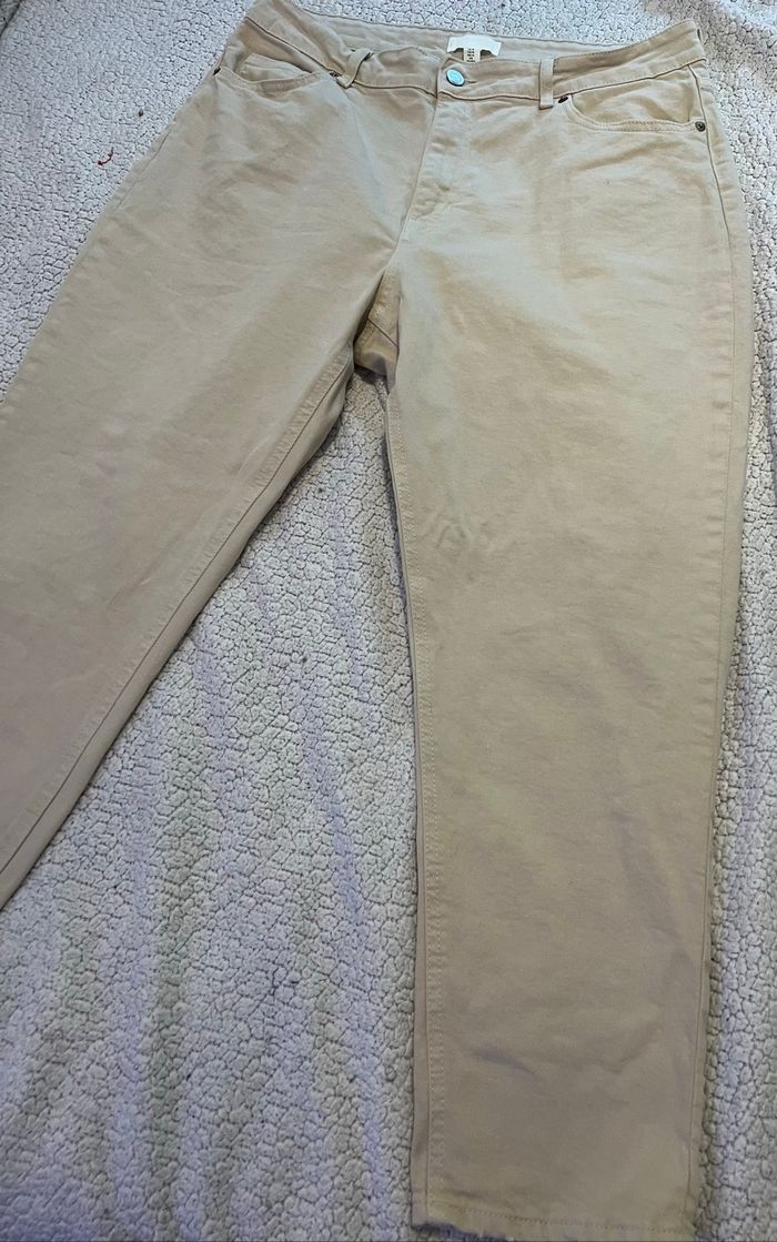 Jean femme H&M beige - photo numéro 3