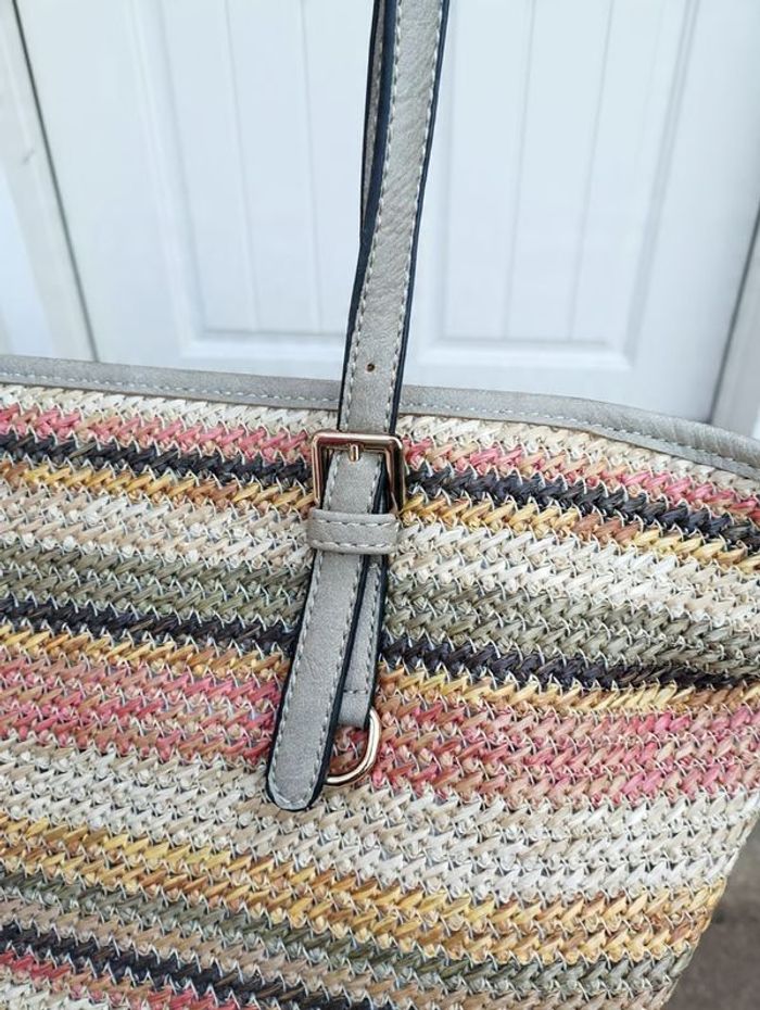 grand sac cabas fourre-tout multicolore de la marque Flora & Co état neuf - photo numéro 2