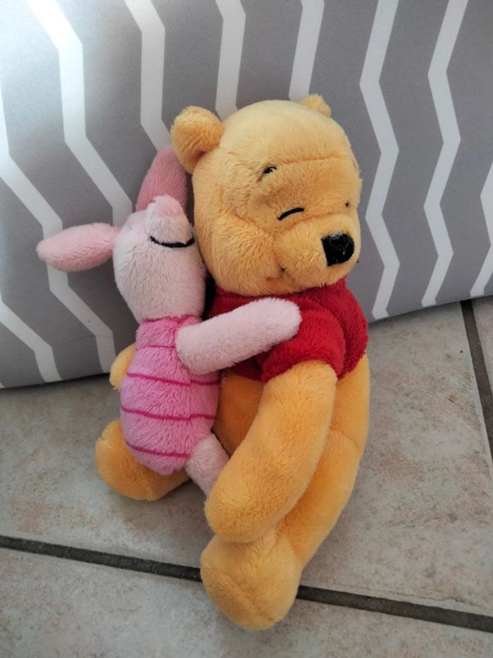 Peluche Winnie et porcinet Disney - photo numéro 4