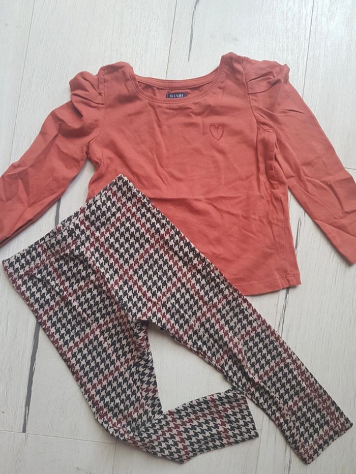 Joli ensemble rouille fille 3ans kiabi