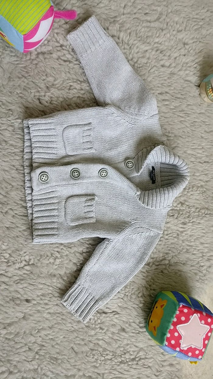 Ensemble pantalon + gilet taille 1 mois - photo numéro 3