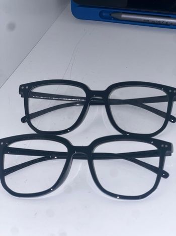 Lot de 2 paires de lunettes noires - Style Moderne & Tendance