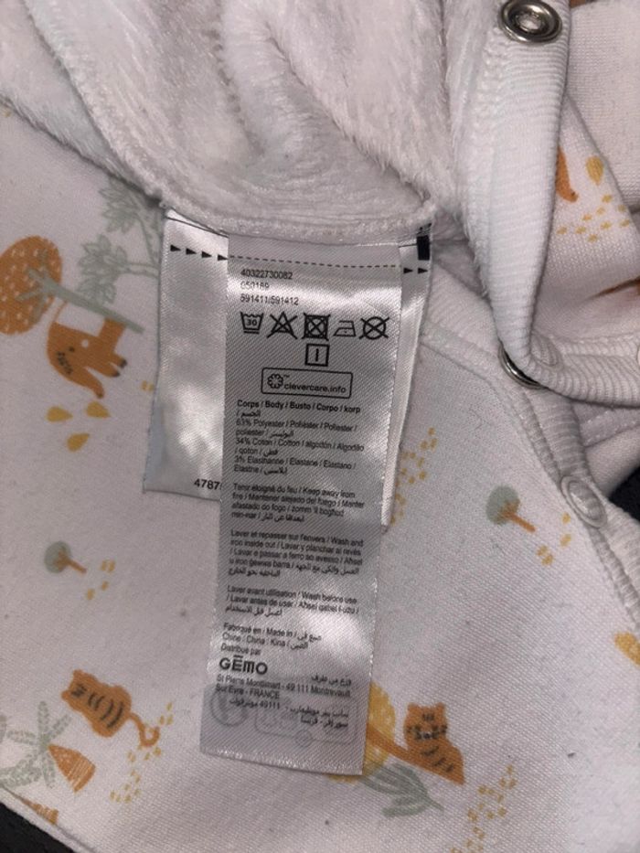 Un pyjamas Gémo - Taille 1 mois - photo numéro 4