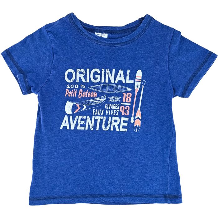 T-Shirt à manches courtes 4 ans en coton Petit Bateau