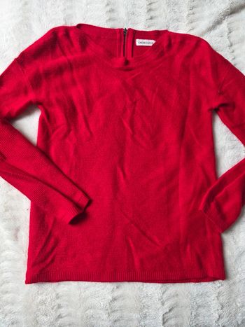 Pull rouge femme cache cache