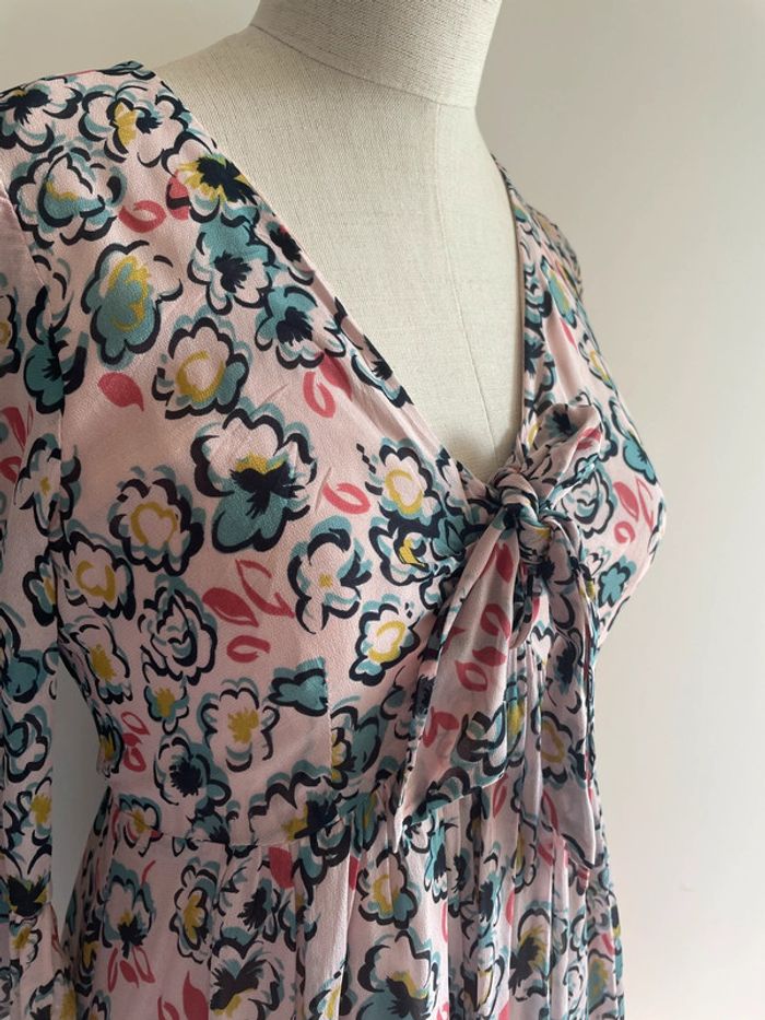 Robe rose Caroll à imprimé floral - photo numéro 9