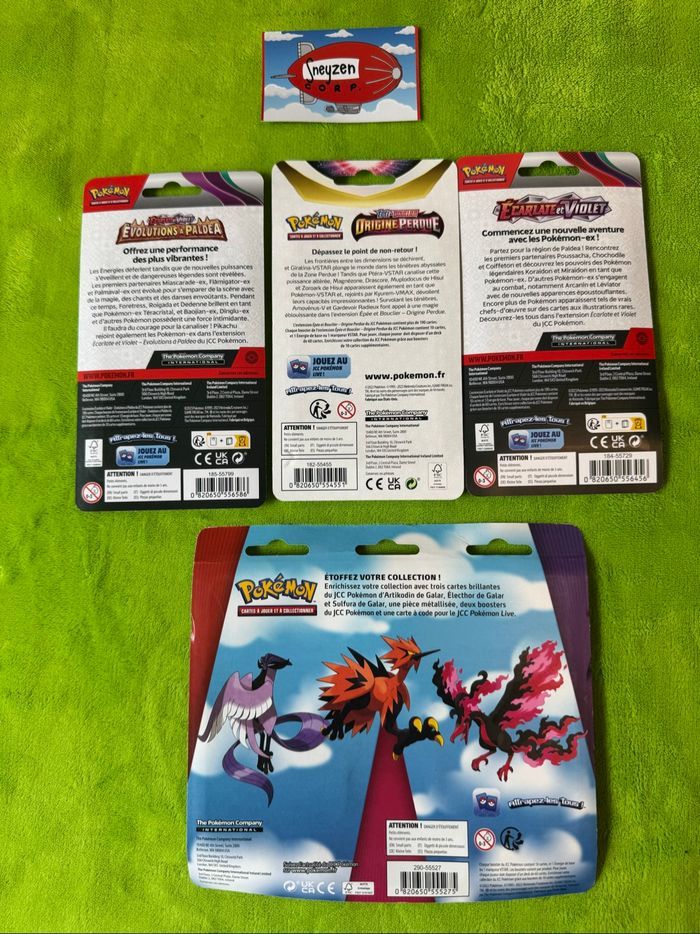 Lot Pokémon Scellé: Duopack Astres Radieux Blister Origine Perdue, Blister Écarlate et Violet, Blister Évolutions à Paldéa - photo numéro 2