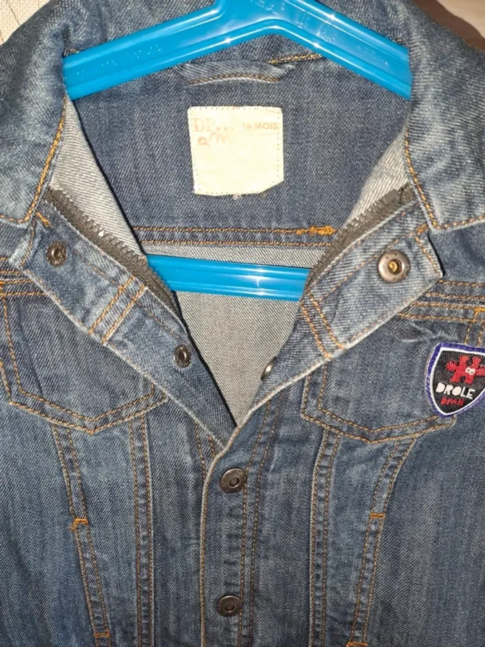 Veste garçon en jean dpam 18 mois comme neuve - photo numéro 3