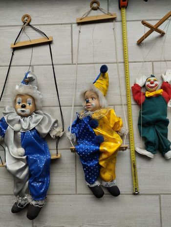 Lot de 3 clowns a suspendre ❤️