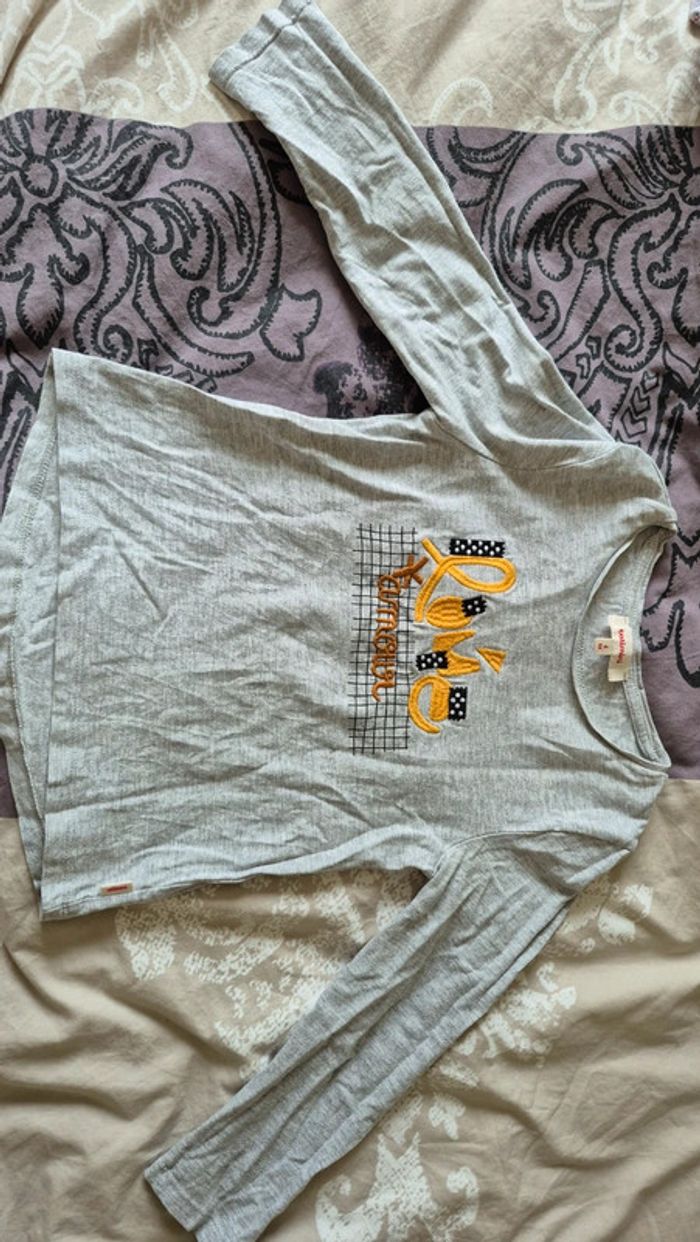 T-shirt gris ML Catimini 4ans