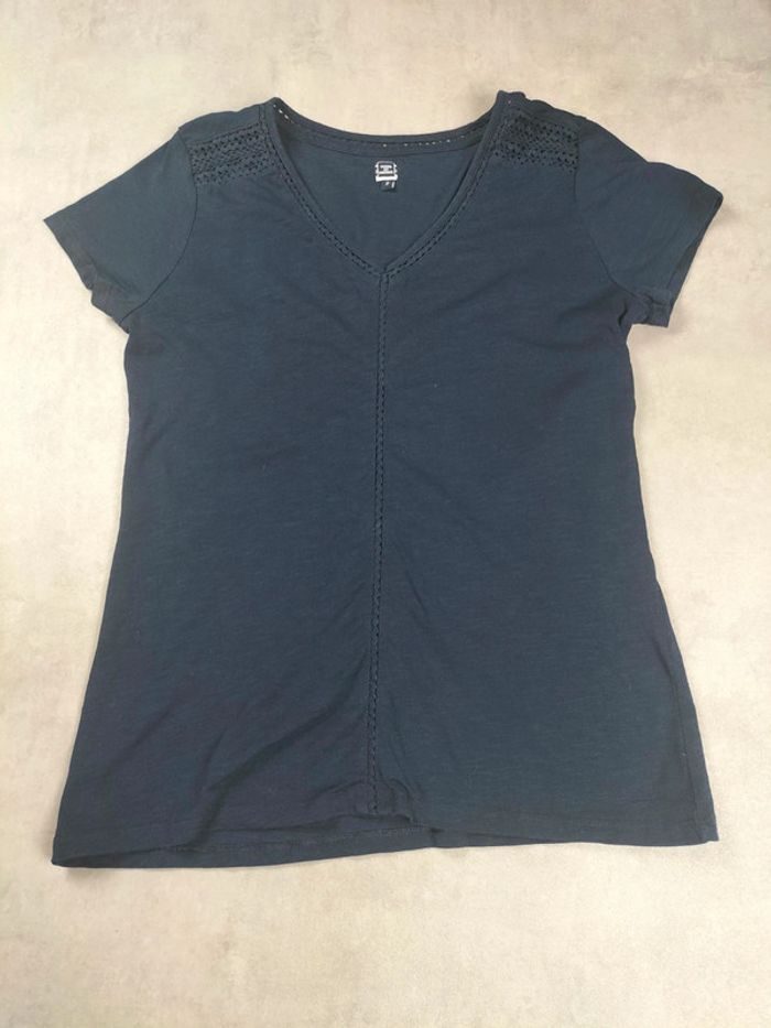 T-shirt Terre de Marins bleu marine – Taille 2
