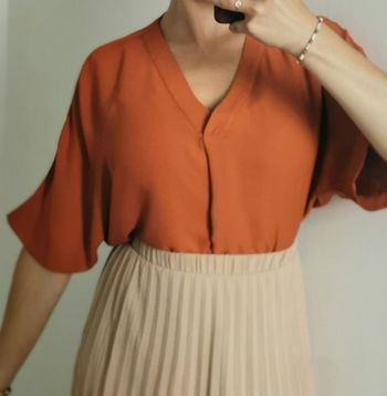 Blouse t-shirt orange orchre