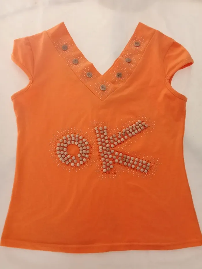 Débardeur orange taille M/L
