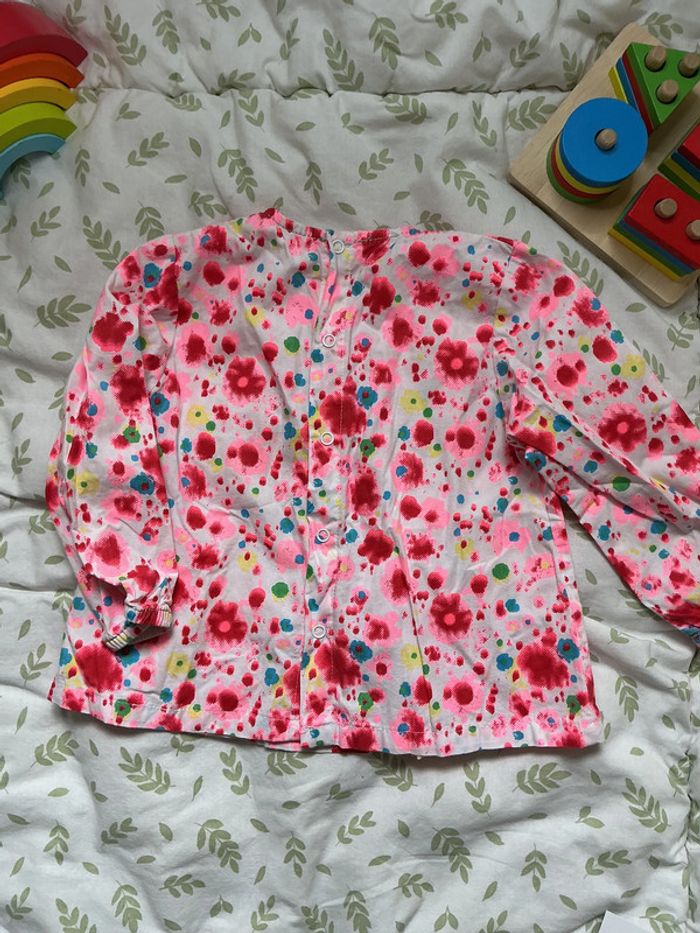 blouse manches longues multicolore u tout petits 6 mois - photo numéro 7