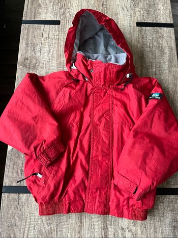 Blouson de ski rouge 7 ans