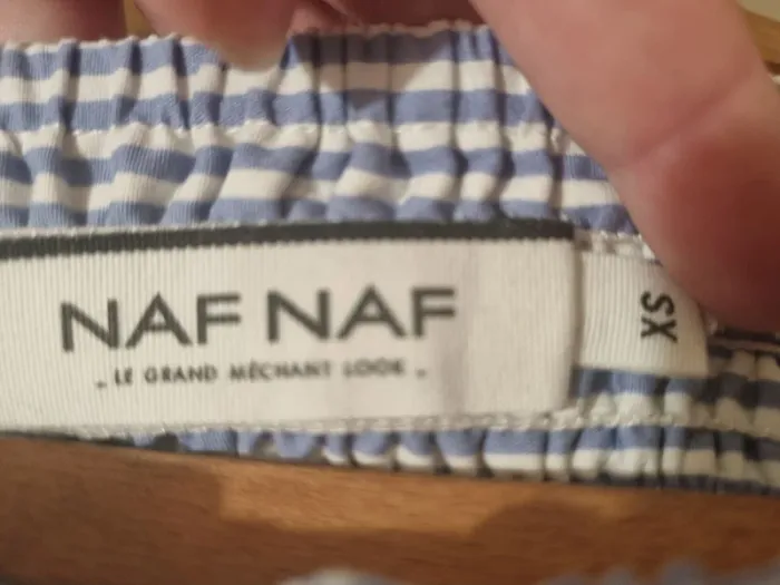 Très joli haut NafNaf noeud devant et tout en dentelles transparentes dans le dos impeccable T XS - photo numéro 7