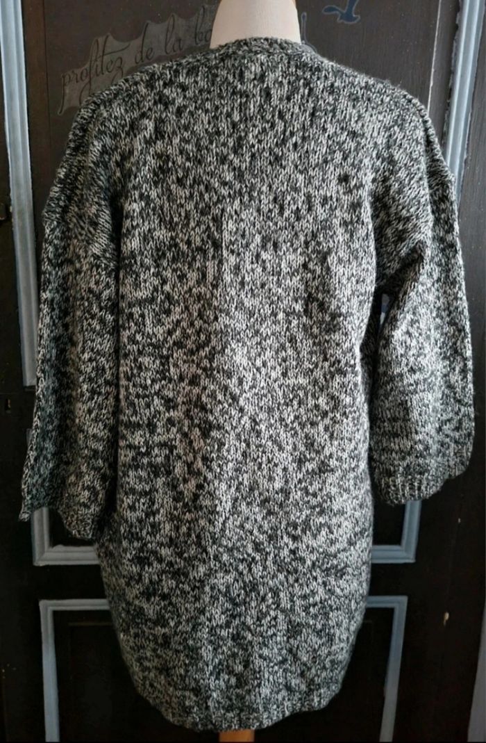 Cardigan blanc à reflet noir taille S Jennyfer - photo numéro 3