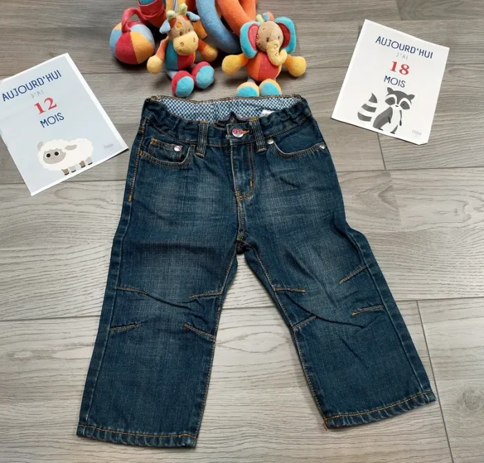 Jeans bleu marine Cars Disney garçon 12-18 mois H&M - photo numéro 2