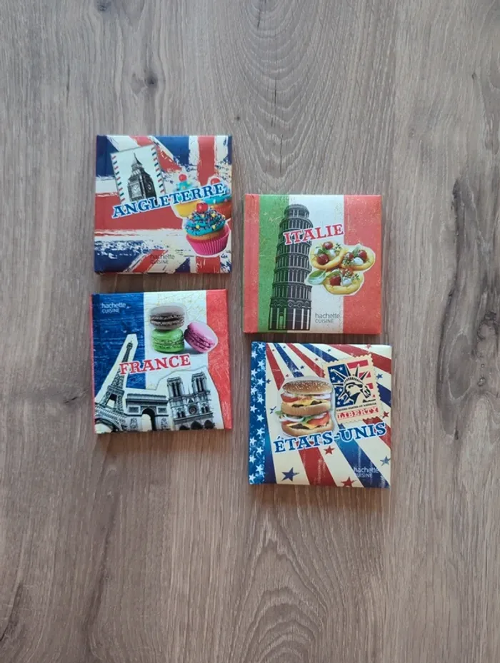 Livres recettes France Italie Etats-Unis Angleterre hachette