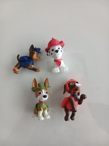 Lot de 4 figurines Pat' Patrouille - Chase, Marcus, Zuma et Tracker