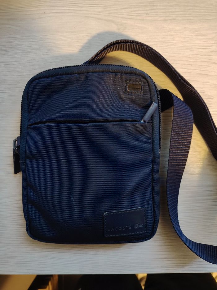 Sacoche homme Lacoste Bleu